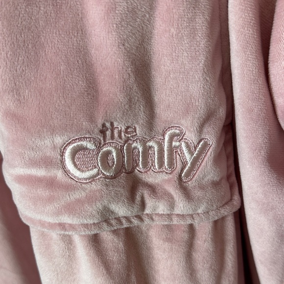 The Comfy Pink Sherpa Lined Wearable Blanket Hoodie Oversized Cozy One Size - Picture 2 of 8
